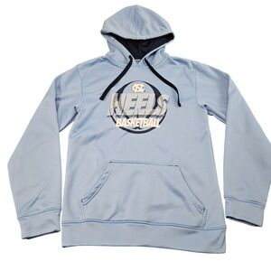 North Carolina Tar Heels Hoodie Mens Small Blue Majestic Section 101 Basketball